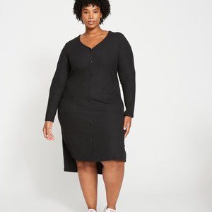 Universal Standard Ribbed Cardigan Sweater Dress NWT